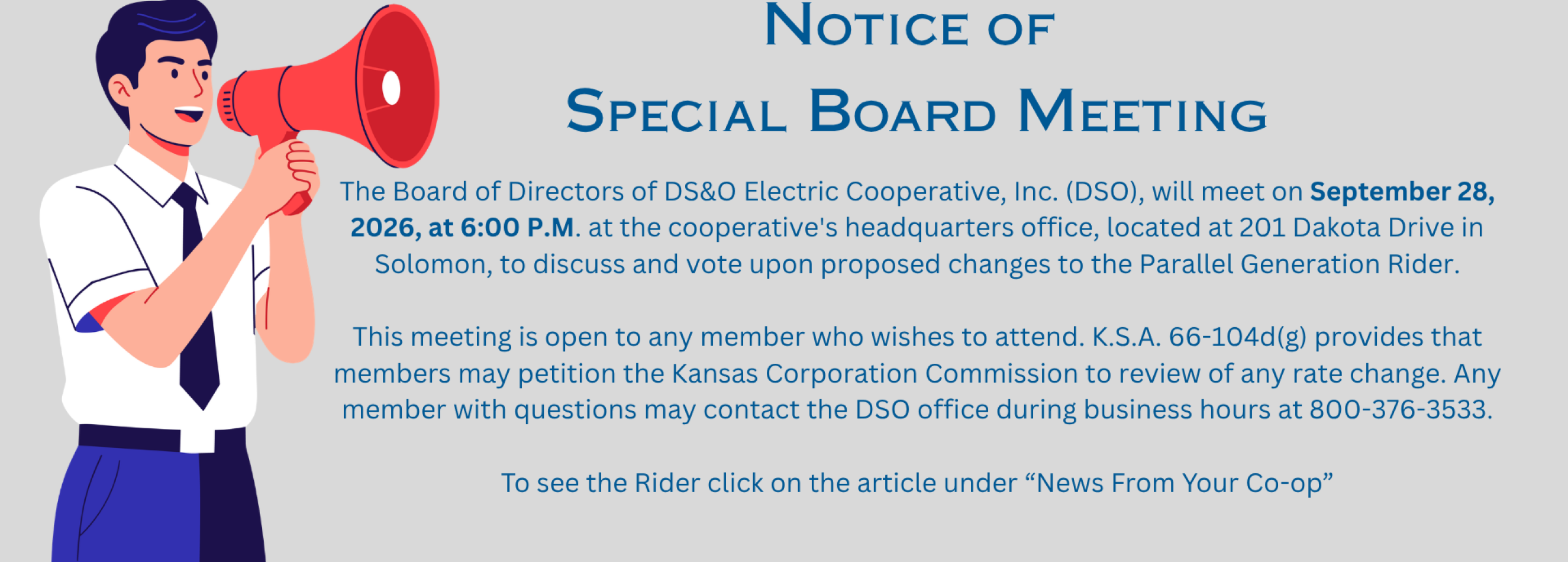 Special Board Meeting